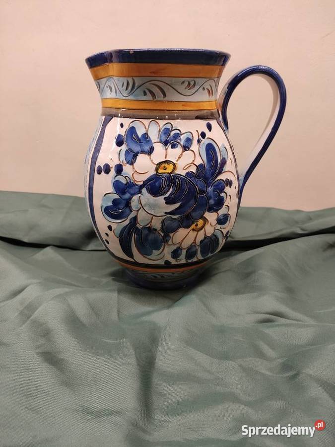 Dzbanek ceramiczny ręcznie malowany Głuchołazy