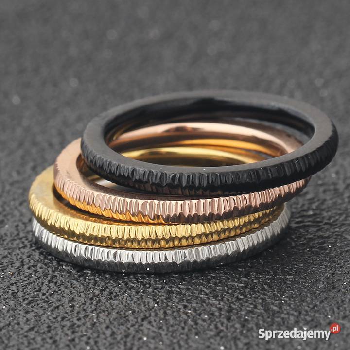Zestaw komplet nowych pierścionków 4 pierścionki zachodniopomorskie Szczecin