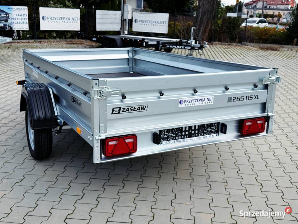 ZASŁAW 265RS XL RESOR Przyczepka lekka towarowa burtowe Kowal
