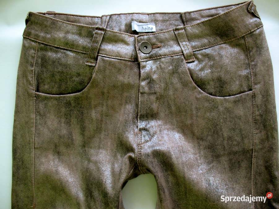 Hose Jeans versilbert 38 M Hfte 96 Heine szary/srebrny Siedlce sprzedam