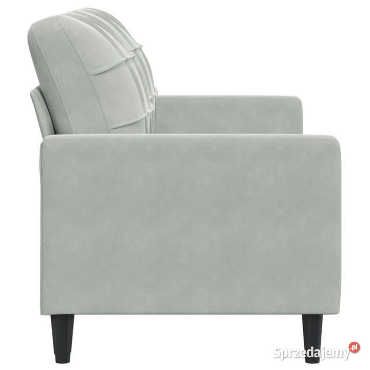 Sofa 2osobowa jasnoszara 140 tapicerowana Warszawa
