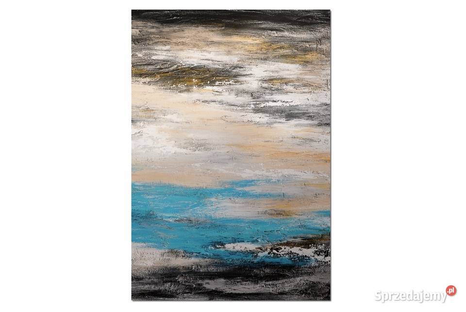 Gold rush 10 abstrakcja nowoczesny obraz ręcznie Obrazki i obrazy Malbork sprzedam