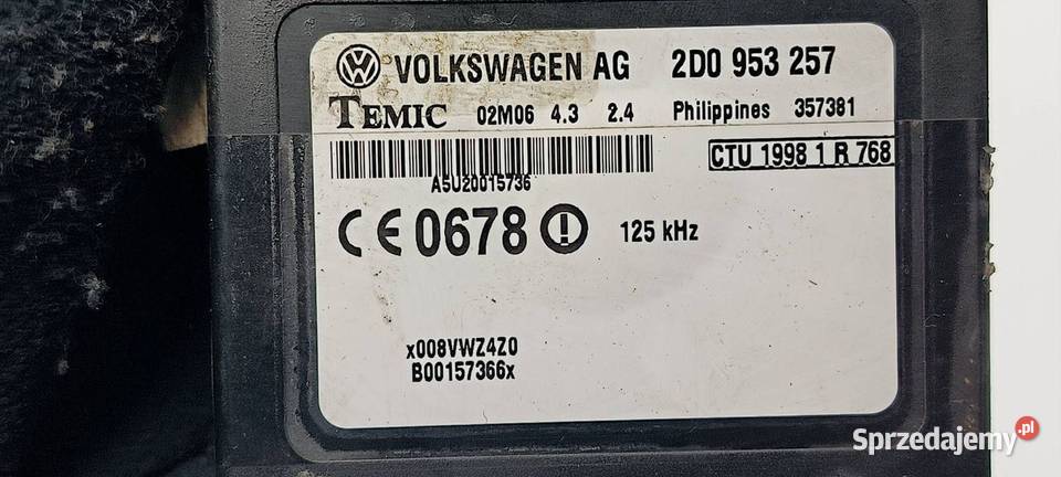 MODUŁ VOLKSWAGEN LT 35 2D0953257 Pozostałe Lipno
