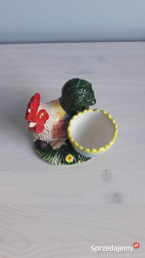 Ceramiczna ozdoba w kształcie kurczaka Głuchołazy