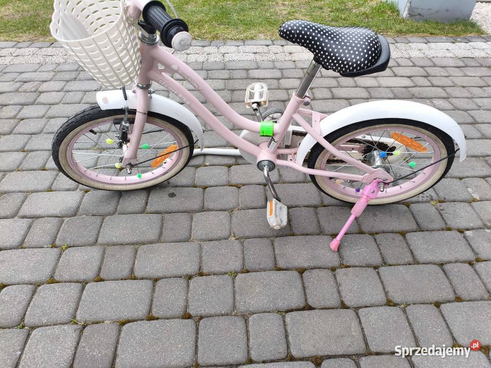Rower dziecka dziewczyny różowy 16 opolskie Olesno