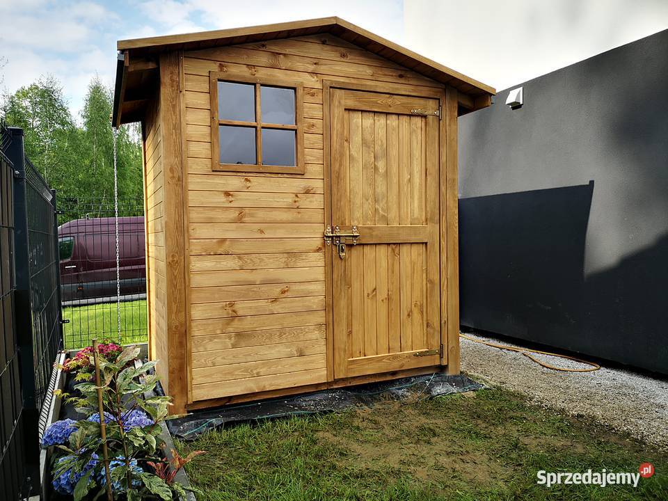 Domek narzędziowy 2 x 15m dach prosty dwuspadowy