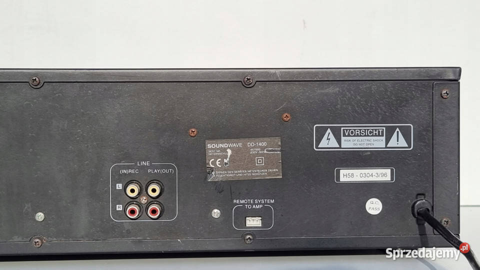 Soundwave Cassette Deck magnetofon DD 1400 wielkopolskie Międzychód sprzedam
