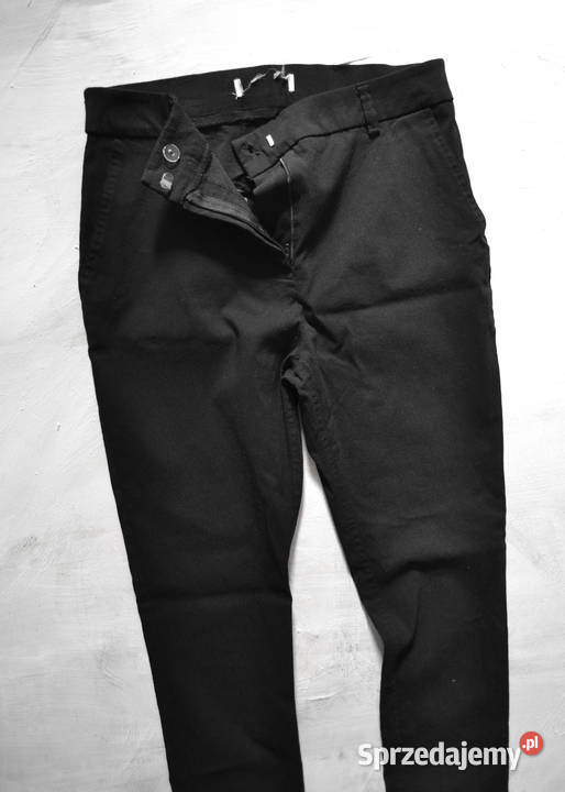 czarne spodnie eleganckie slim fit primark S 36 czarny Warszawa