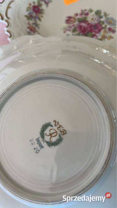 Patera Syg Reichenbach Bukiet kwiatów w lustrze pomorskie Gdańsk