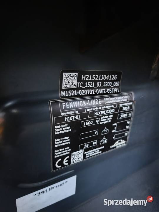 Wózek widłowy Linde H16 LPG Siedlce