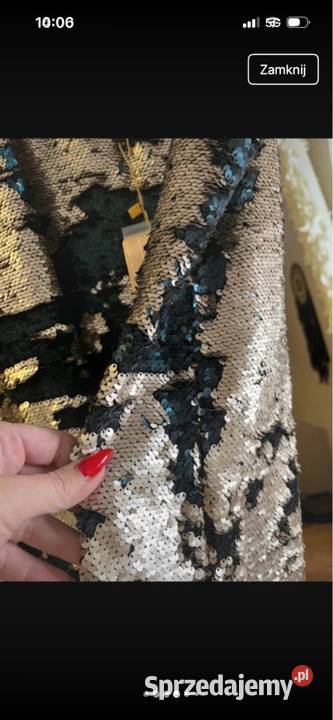 Sukienka halka z cekinami sylwester Tarnów