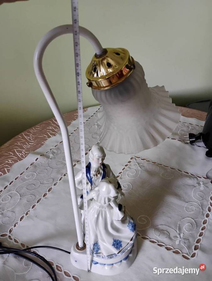 Lampka biurkowa porcelanowa śląskie Żory