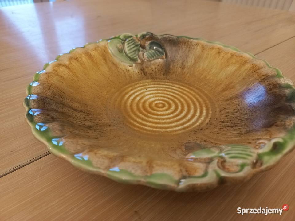 stary talerz wiekowy ze znakiem utcakindsh Piastów