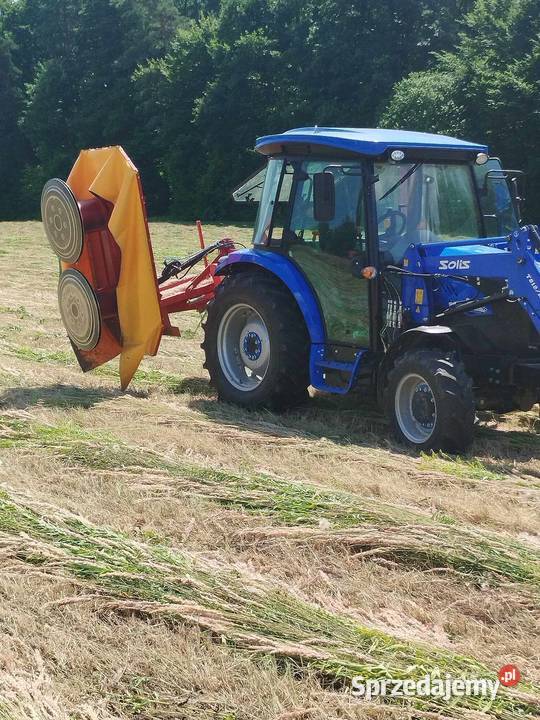 Koszenie kosiarką bijakową rotacyjną czyszczenie