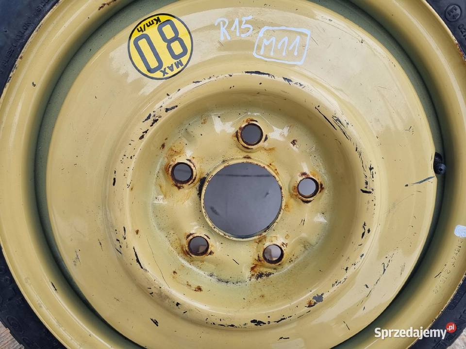 KOŁO DOJAZDOWE Mazda 3 I BK Dojazdówka 11570 R15 Samochodowe Chełm