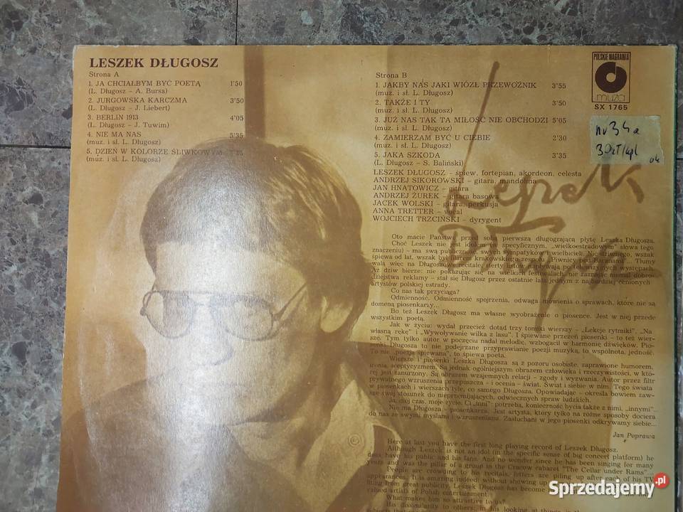 33 i 34 2x Płyta winylowa Leszek Długosz SX 1765 2 płyty Tczew
