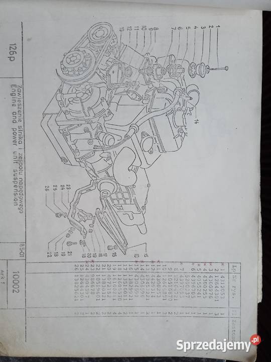 Katalog częsci zamiennych polski fiat 126p Pozostałe Godziszka