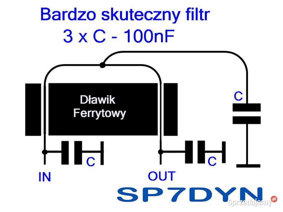 Filtr Emi Dławik Rdzeń Ferrytowy 2szt 1zł Ozorków Sprzedajemypl