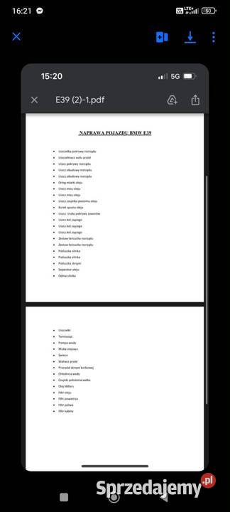 Bmw e39 Mpakiet 35 v8 Gaz Zdrowa