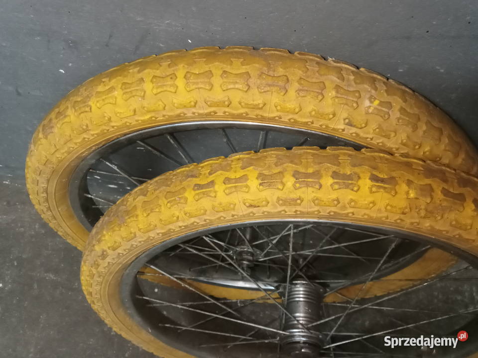 Opony Stomil motylek żółte BMX rarytas plus