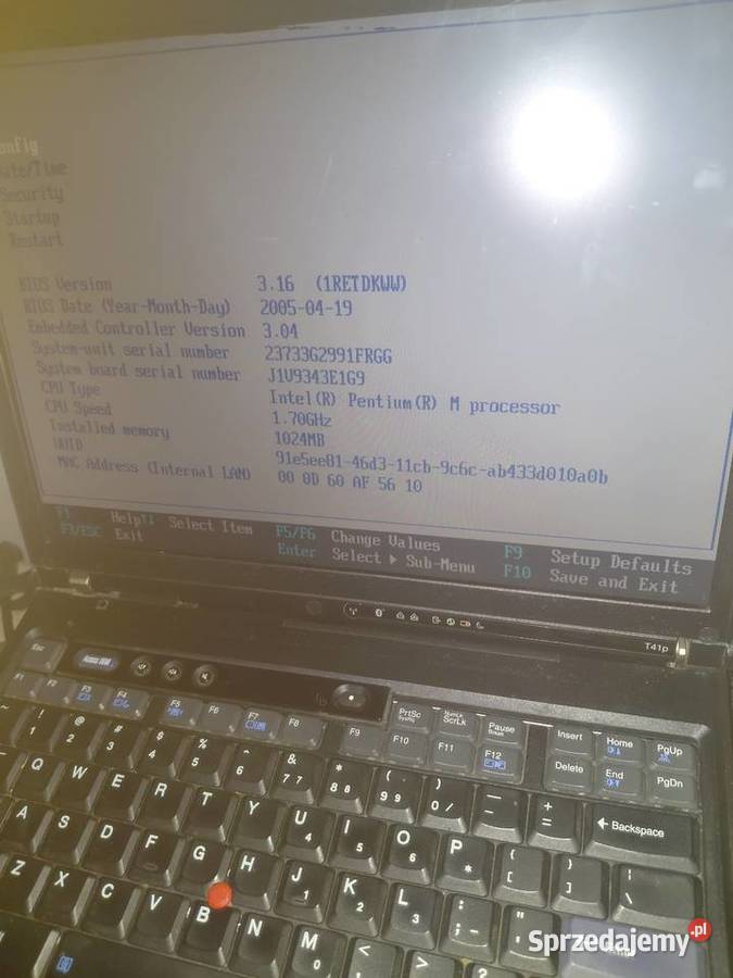 Ibm thinkpad T41p Grodzisk