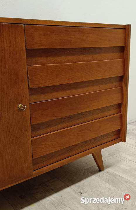 komoda vintage z drzwiami i szufladami design Radomsko