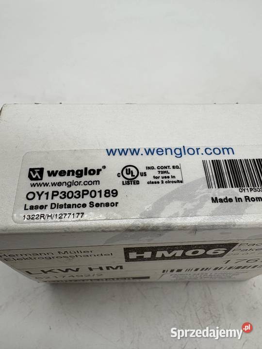 Wenglor OY1P303P0189 Laser Sensor mazowieckie Warszawa