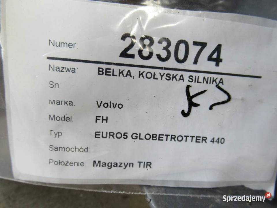 BELKA KOŁYSKA SILNIKA VOLVO FH 128 440 SANKI podkarpackie