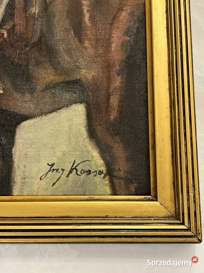Obraz Ułan pijący wodę Jerzy Kossak 18861955 małopolskie Kraków