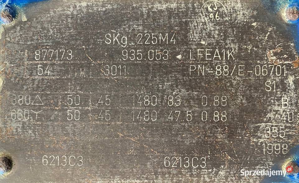 silnik elektryczny 45kW 1480obr CELMA Pigża