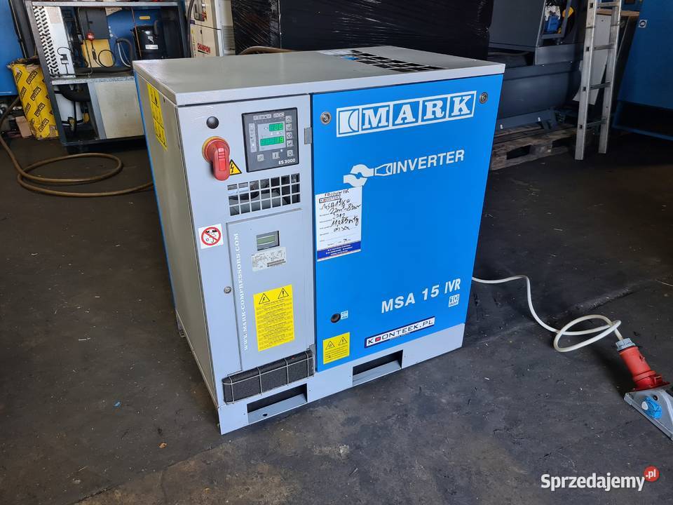 Kompresor śrubowy MARK MSA IVR 15 15 kw Kompresory Zduny sprzedam