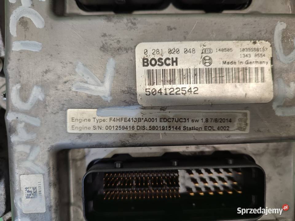 Komputer Sterownik ECU 504122542 silnika Wilkowo