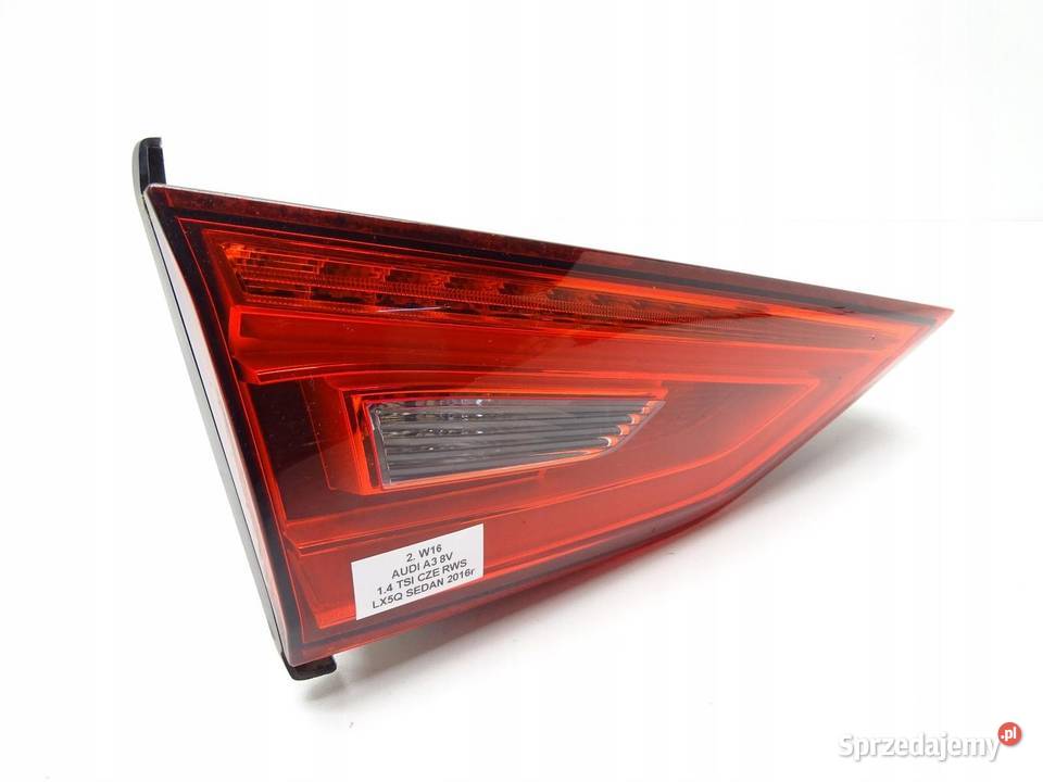 LAMPA LEWA LEWY TYŁ TYLNA W KLAPE LED AUDI A3 8V osobowe sprzedam