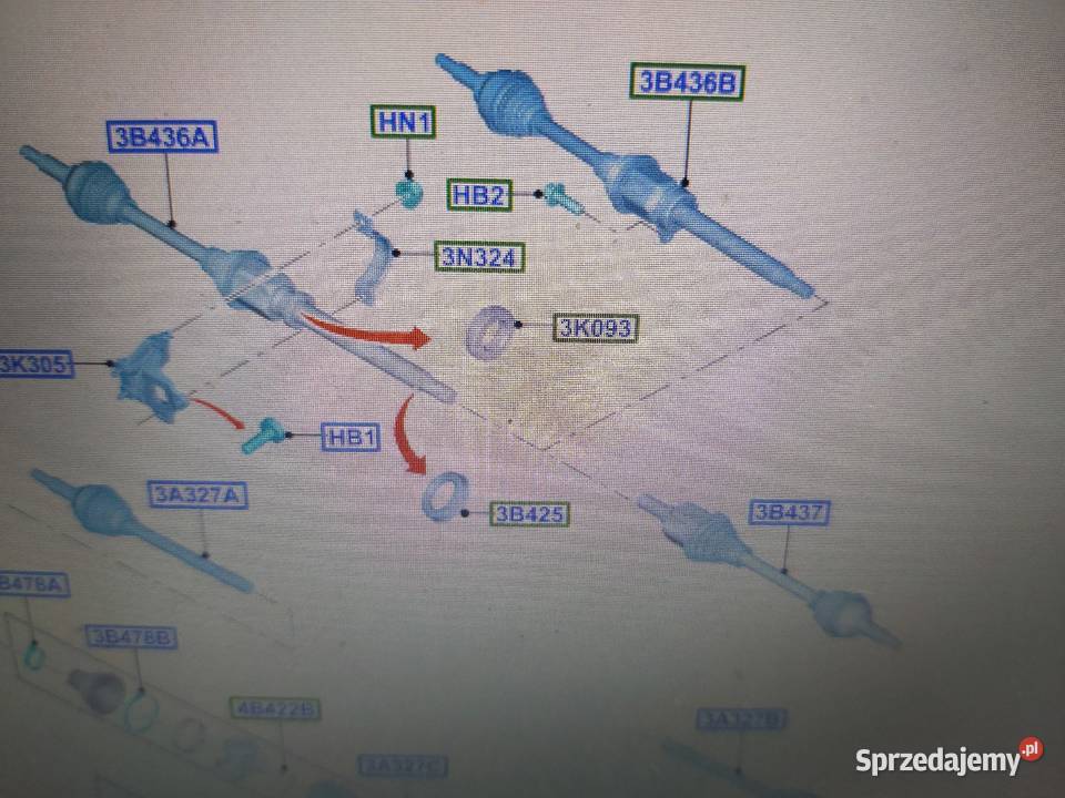 Półoś Ford Transit KK213B437CC 2364922 LEWA półosie Radom sprzedam