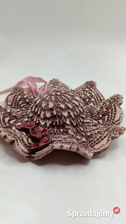 Ceramiczny dekoracyjny kapelusz ozdoba lubelskie Zamość sprzedam