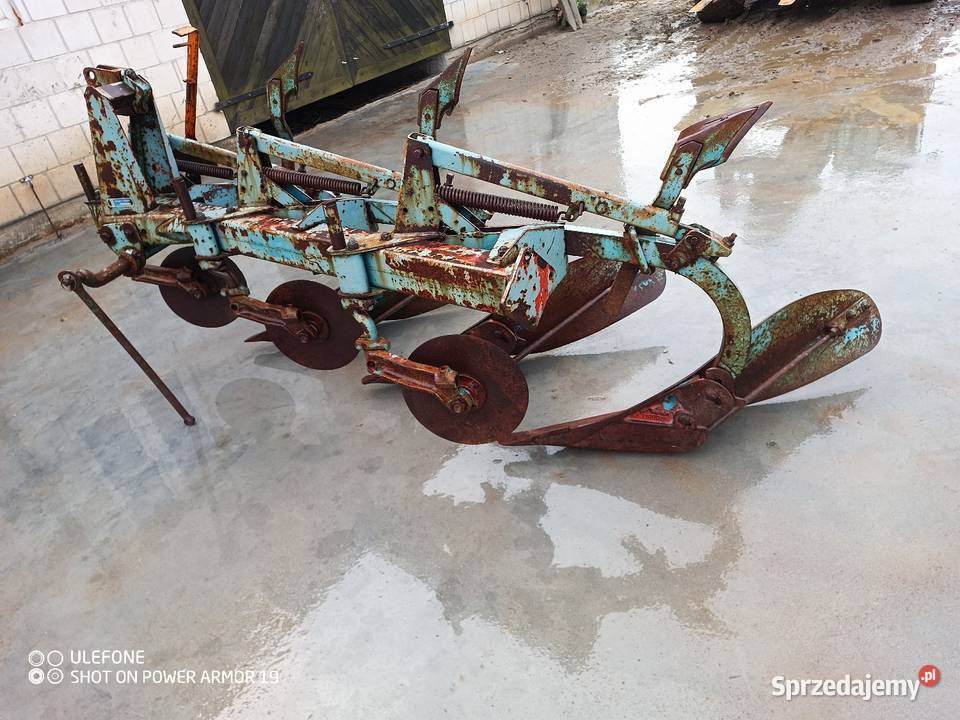 Pług Overum 3 skiby sprężyna non stop hydraulika Czernice Borowe