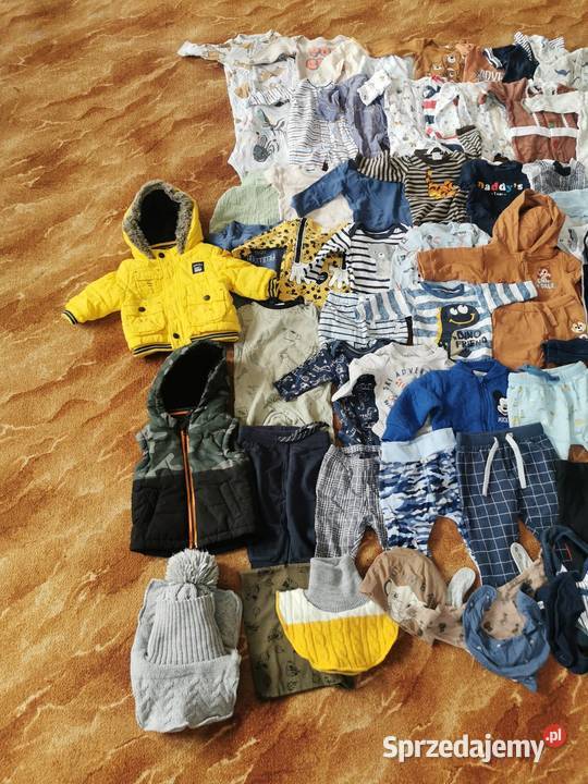Mega Paka ubrań 68 chłopiec Ubrania wizytowe i koszule Kielce