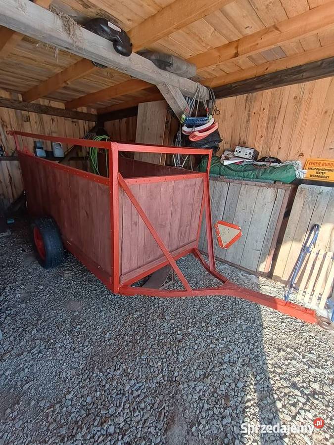 Przyczepa jednoosiowa dwukółka odnowiona bd Bałtów