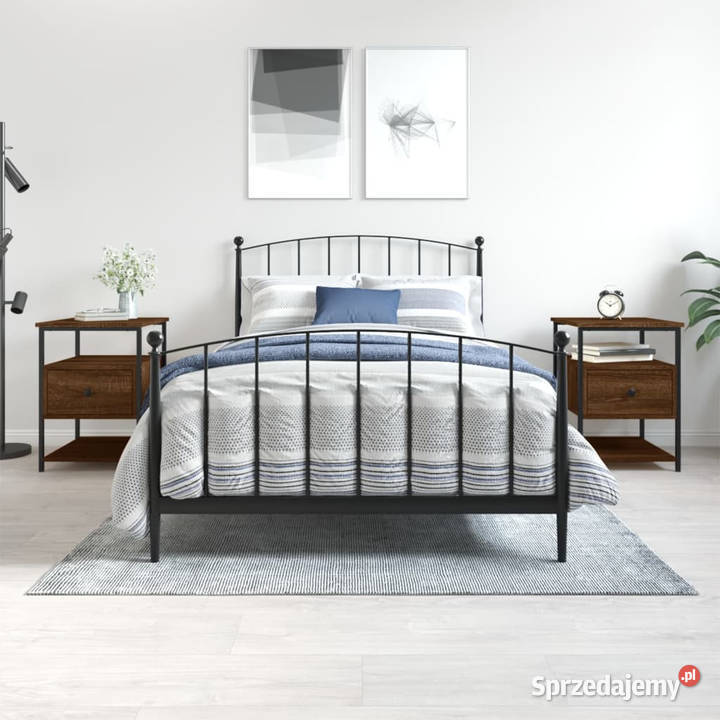 Szafki nocne 2 brązowy dąb 40x42x56 WM826032 Warszawa sprzedam
