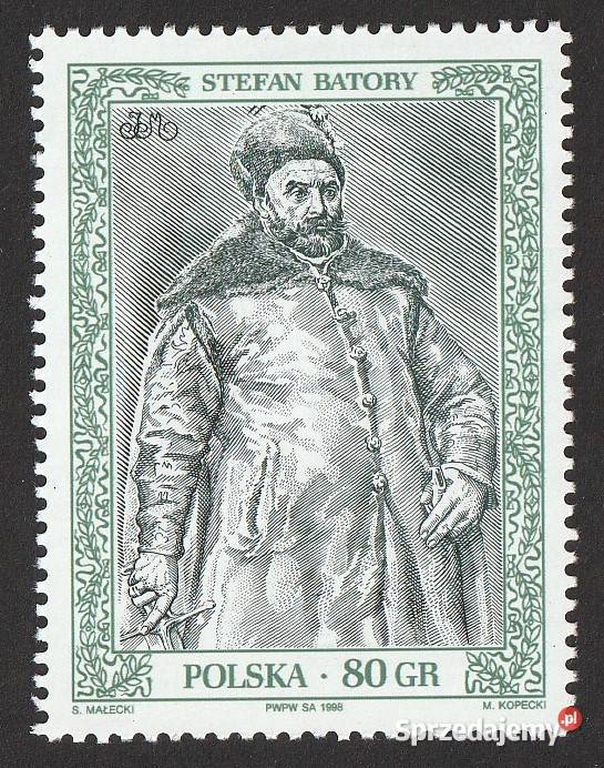 POLSKA POCZET KRÓLÓW STEFAN BATORY 1998 CZYSTY Antyki, Sztuka, Kolekcje Łódź