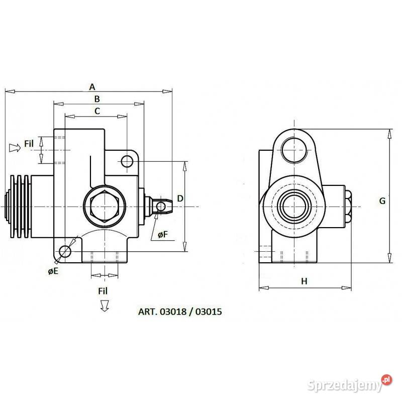 Hydrauliczny wyłącznik krańcowy 12 03015