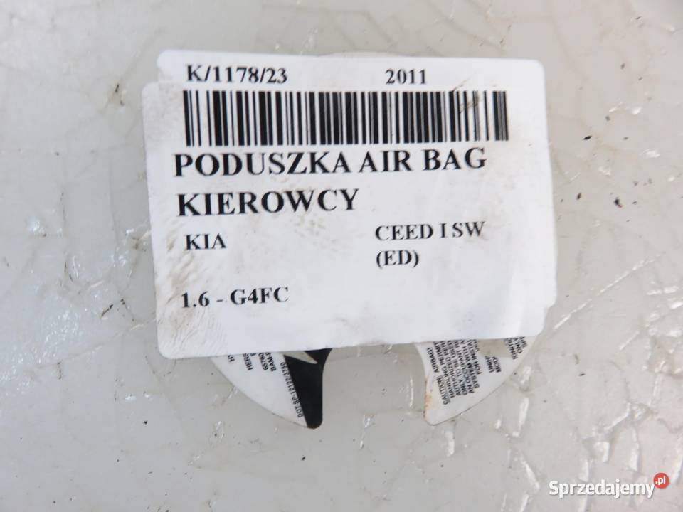 PODUSZKA KIEROWCY KIA CEED I 1H59601010