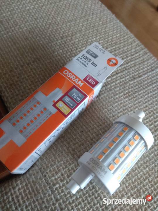Żarówka LED R7s 78mm 8W 75W 1055lm 2700K Żarówki i świetlówki Dom i Ogród Szczecin
