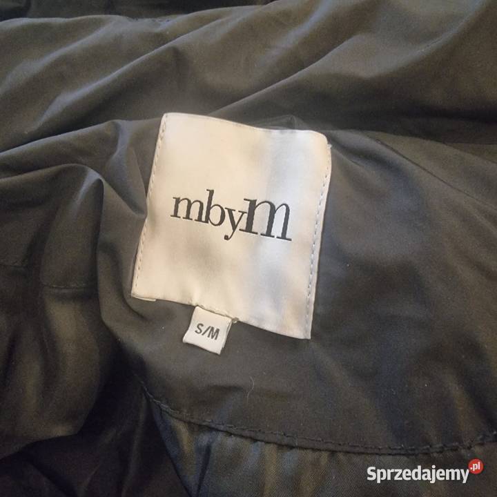 Długi czarny zimowy płaszcz damski mbym SM Kraków