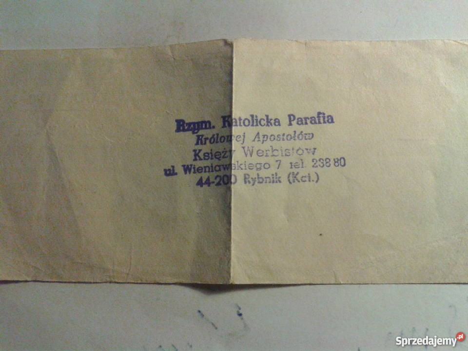 karta wstepu na spotkanie z papiezem Katowice 20 Bielsko-Biała