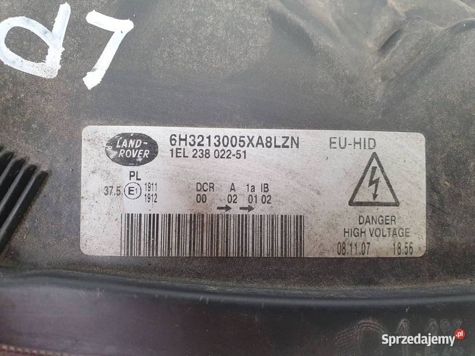 LAMPA LEWA PRZÓD LAND ROVER RANGE ROVER SPORT osobowe Lipno