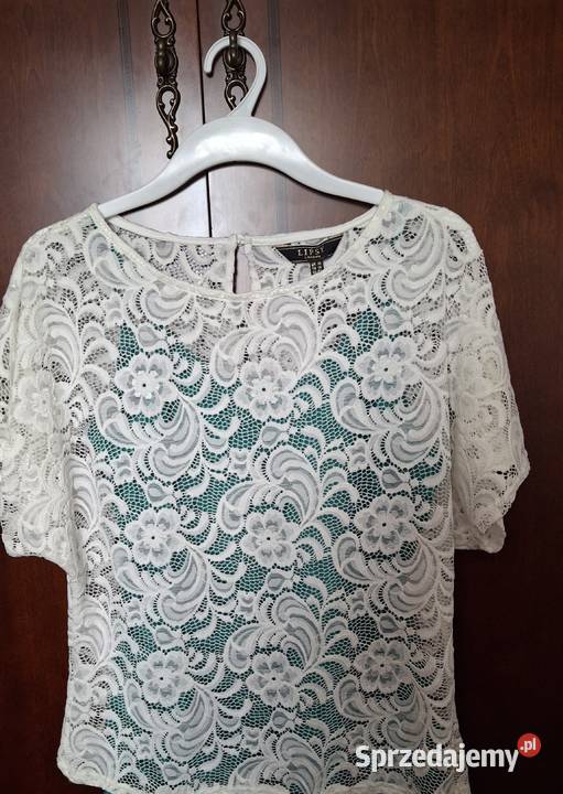 Sprzedam białę koronkowę bluzką Rozmiar 42(XL) Lublin