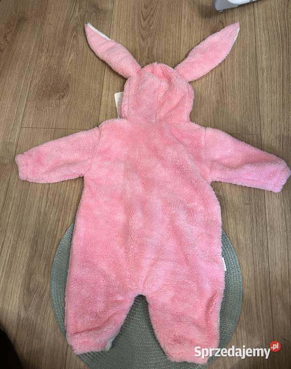 Kombinezon królik różowy zajaczek wiosna