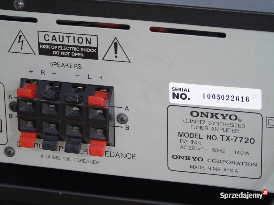 Amplituner Onkyo TX7720 mocny i sprawny WYSYŁKA Amplitunery Jasło