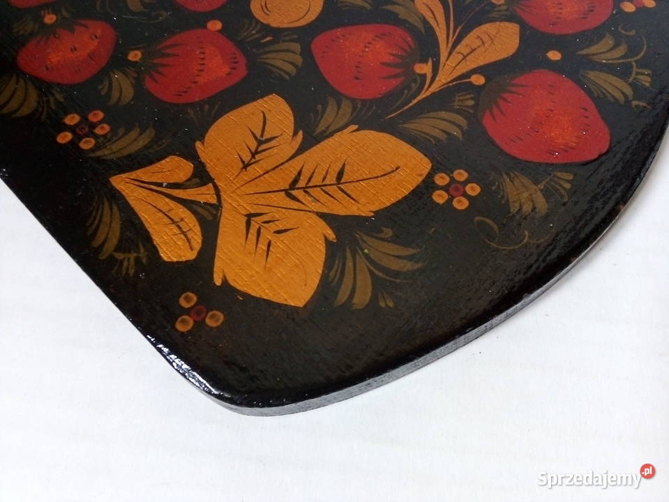 ozdobna rosyjska deska vintage chochłoma śląskie